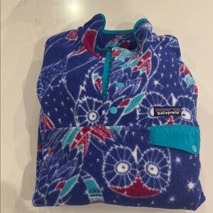Patagonia Blue Fleece Pullover. Women’s Small. Vintage